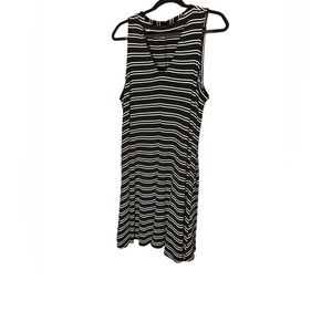 Torrid Black and White Striped Top